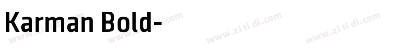 Karman Bold字体转换
